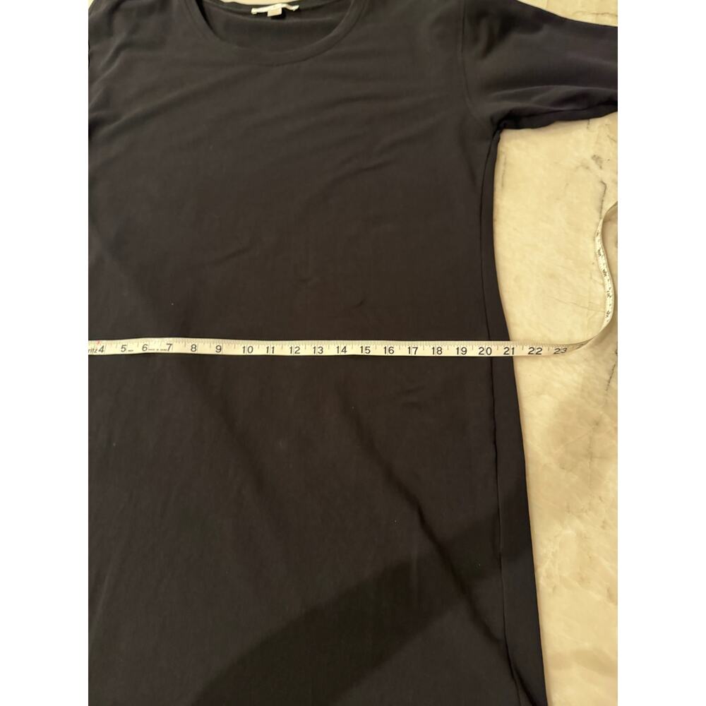 Boston Proper Knee length Dress Sz L Black Knit Travel Collection long sleeve - Picture 9 of 11